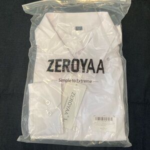Men’s brand new with tags white dress shirt.